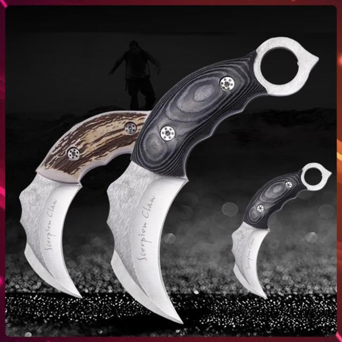 Dao Phượt Karambit Có Bao Da Cao Cấp Du Lịch Tiện Lợi