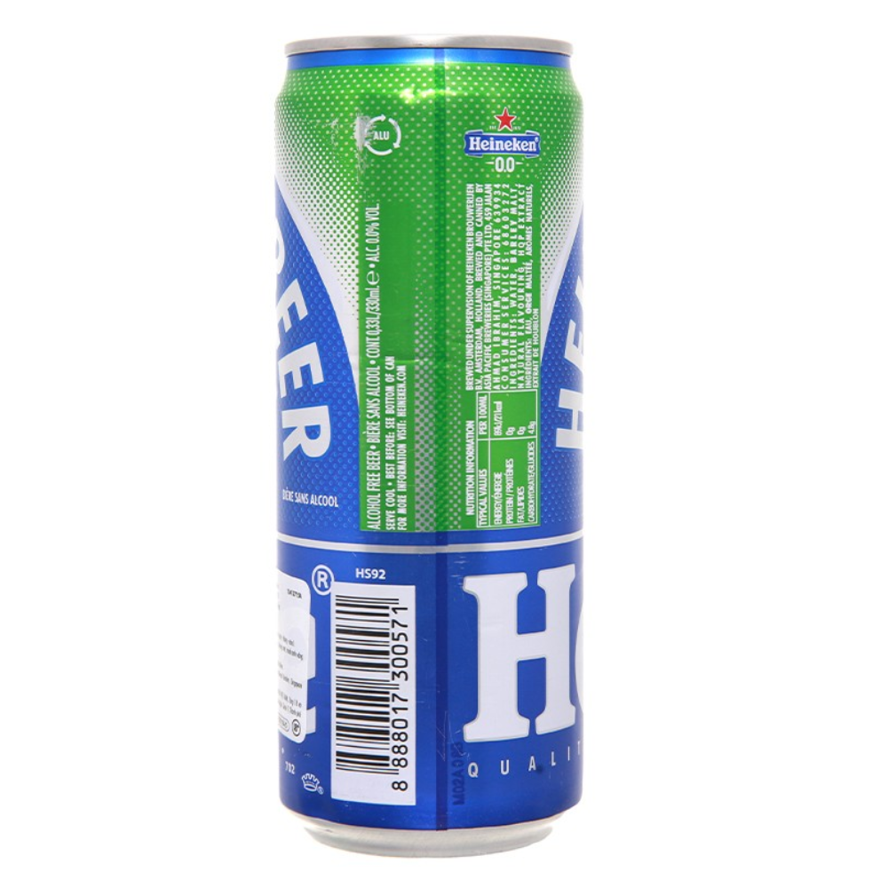 Thùng 24 Lon Thức Uống Đại Mạch Heineken 0.0 330ml