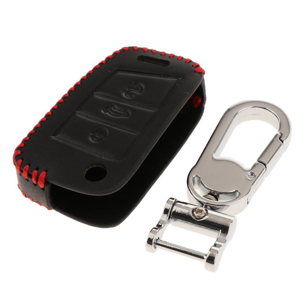 Buttons Remote Key Chain Cover Case Fob with Keychain For