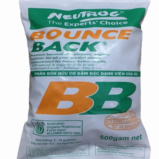 Phân hữu cơ tan chậm Úc Bounce Back gói 500gr