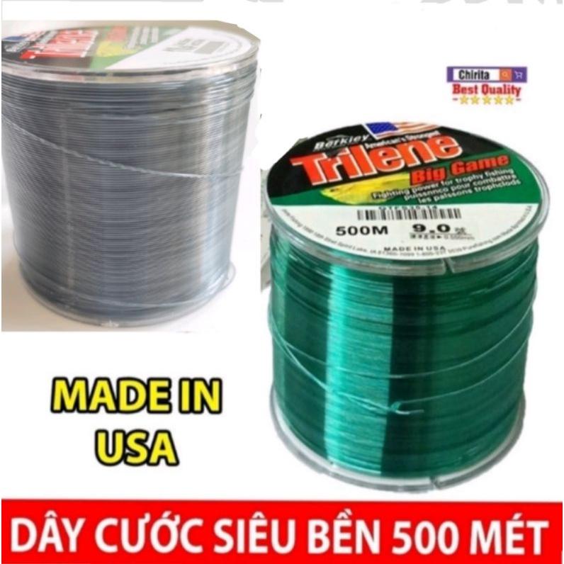 Cước câu cá cước mỹ triline 500m tàng hình