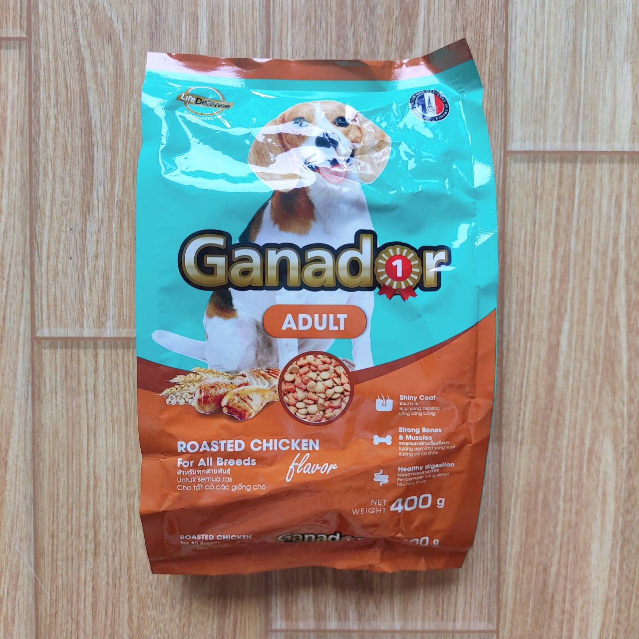 COMBO 5 Gói Thức Ăn Hạt Chó Lớn Ganador Adult Roasted Chicken Gói 400g - YonaPetshop