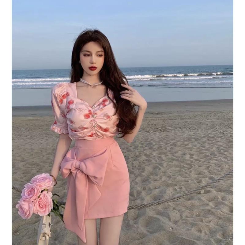 CHÂN VÁY Q.X.Y HỒNG PASTEL