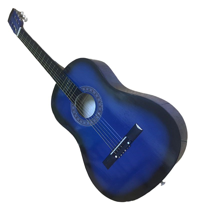 Đàn Guitar acoustic GU02 màu xanh dương dáng D