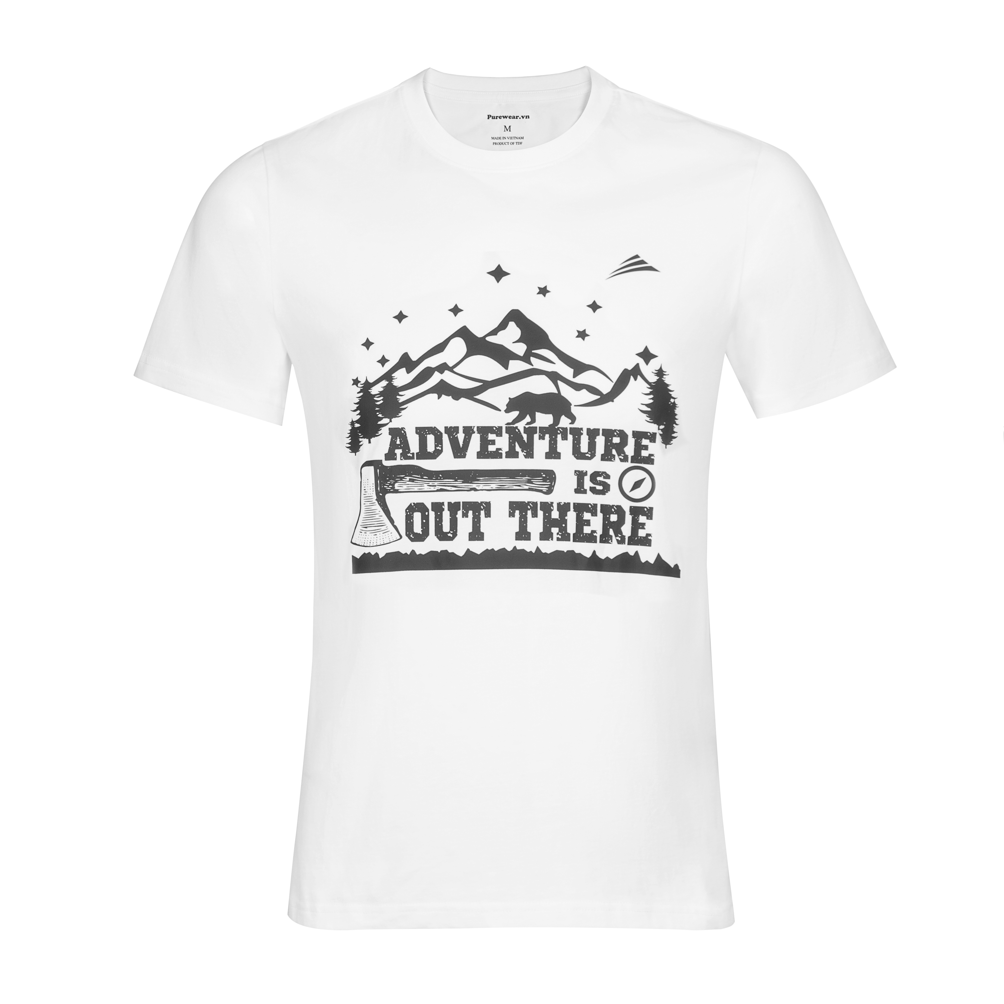 Áo thun nam cotton ALLPUR Advanture phong cách thể thao chất vải cotton in lụa trực tiếp