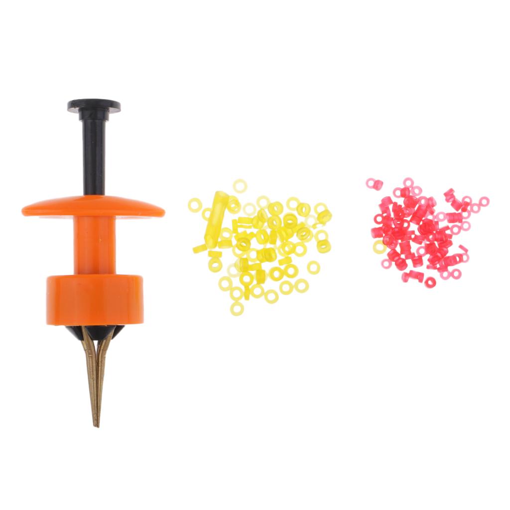 Portable Copper Bloodworm Clip Bait Lures Earthworm Clip Tackle Tool