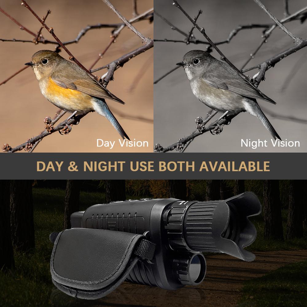 Monocular IR Infrared Digital Monoculars 1.5 Inch TFT Screen High Definition Video Photo 4X Digital Zoom
