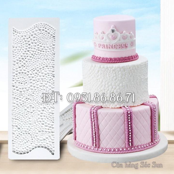 Khuôn silicon viền chuỗi ngọc trai - Mã số 1076