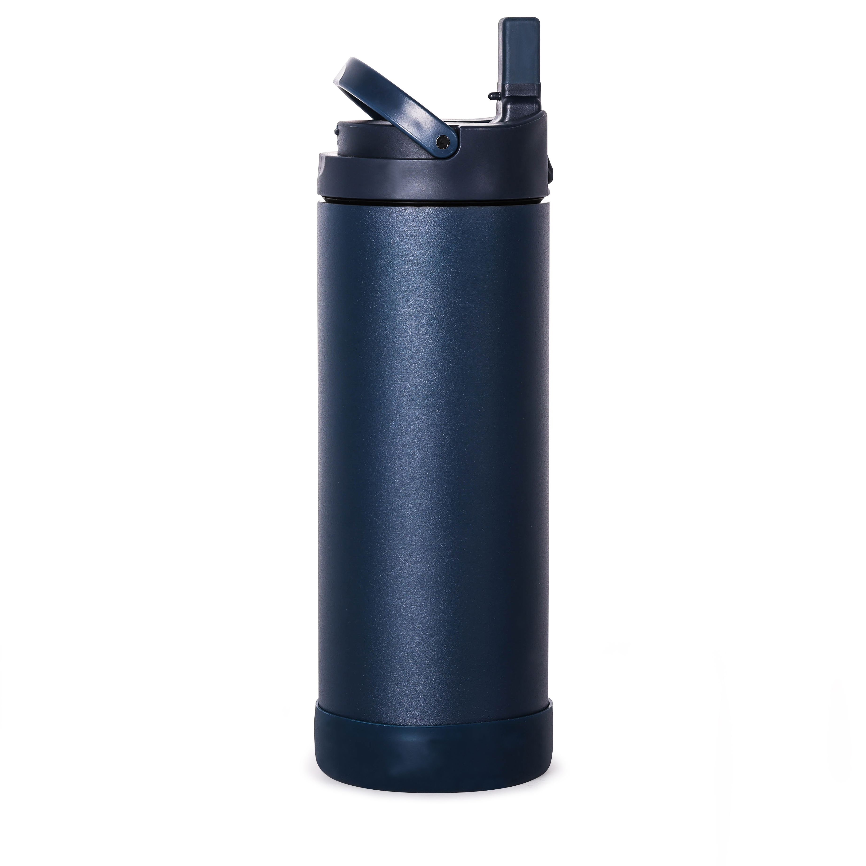 Bình giữ nhiệt elemental Pop màu xanh navy 414ml, inox 304, giữ nhiệt tốt, FDA Hoa Kì, bình đa năng có kèm ống hút cho bé đi học