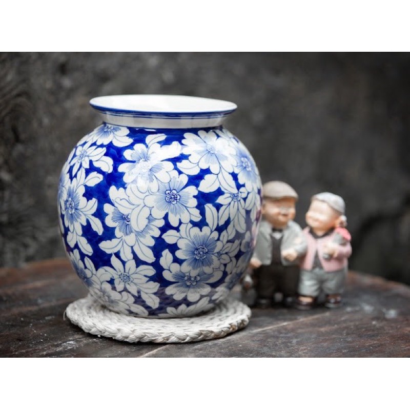 LỌ HOA VẼ BĂNG MAI HÀNG VẼ KỸ THỦ CÔNG CAO TỪ 20 Đến24CM.
