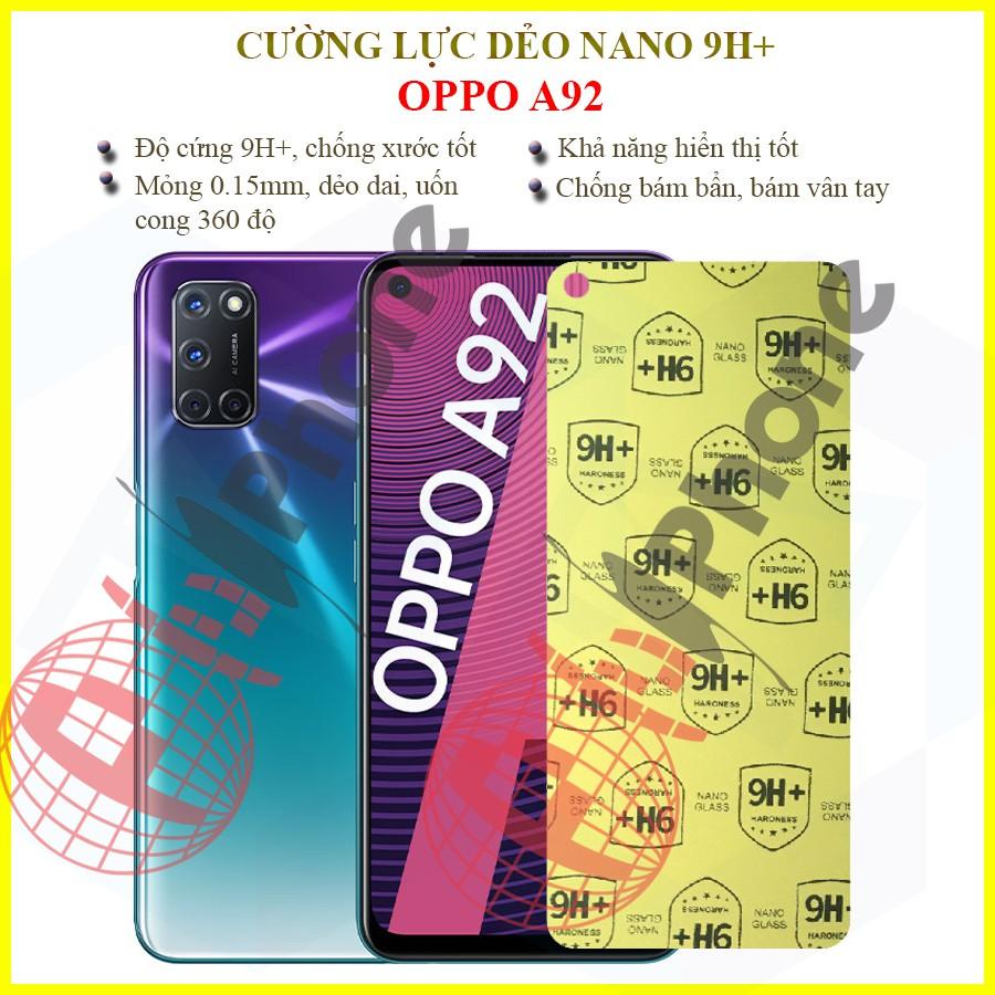 Dán cường lực dẻo nano dành cho  OPPO A92