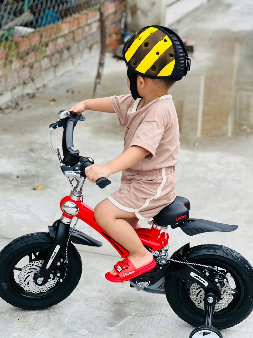 Xe Đạp Trẻ Em Cao Cấp LanQ FD41 Có Giảm Xóc Xe Dành Cho Bé Từ 2 Đến 7 Tuổi