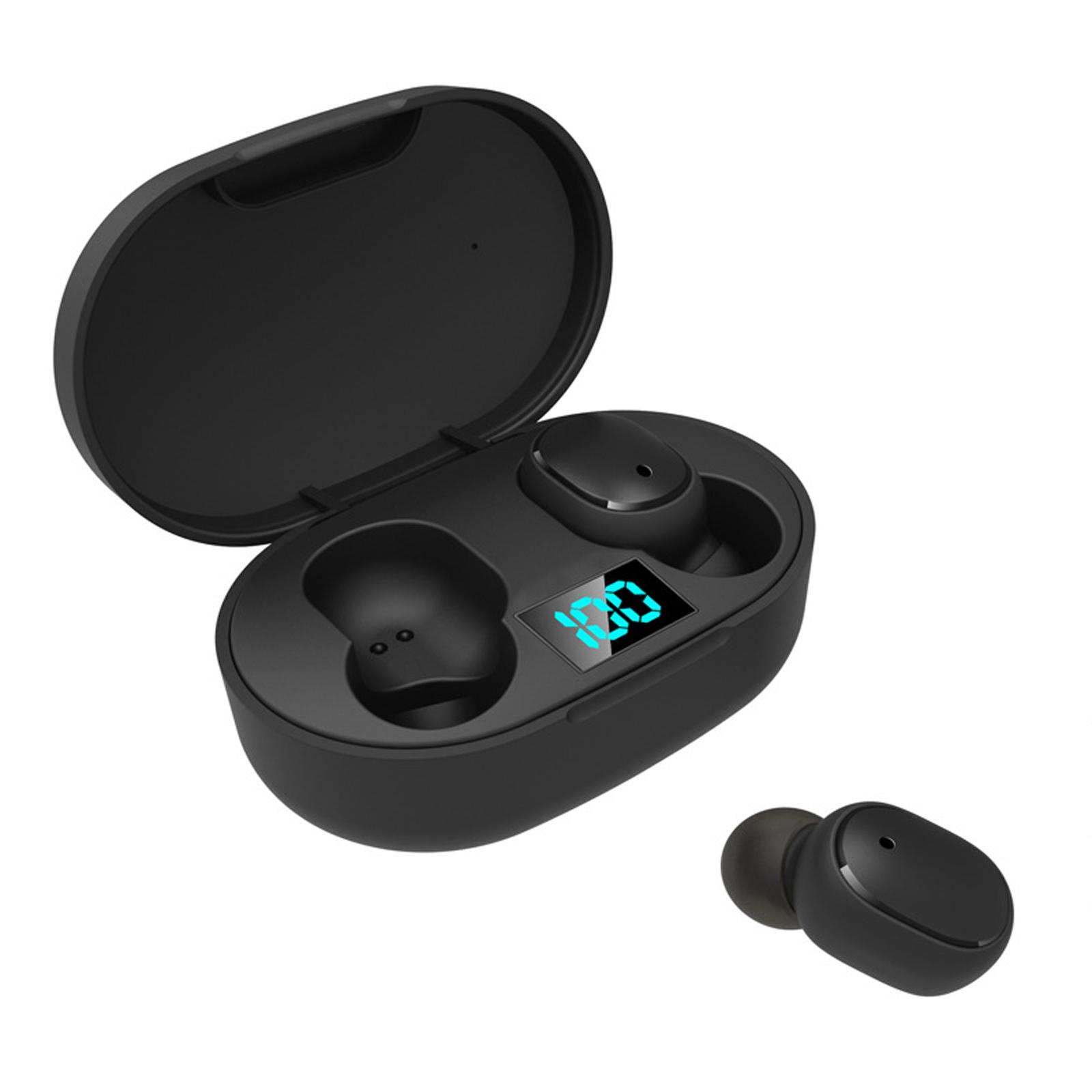 BT5.0 True Wireless Headphones Mini Earbuds Sweatproof Sport Headset In-ear Earphone with Mic Charging Case Battery Display