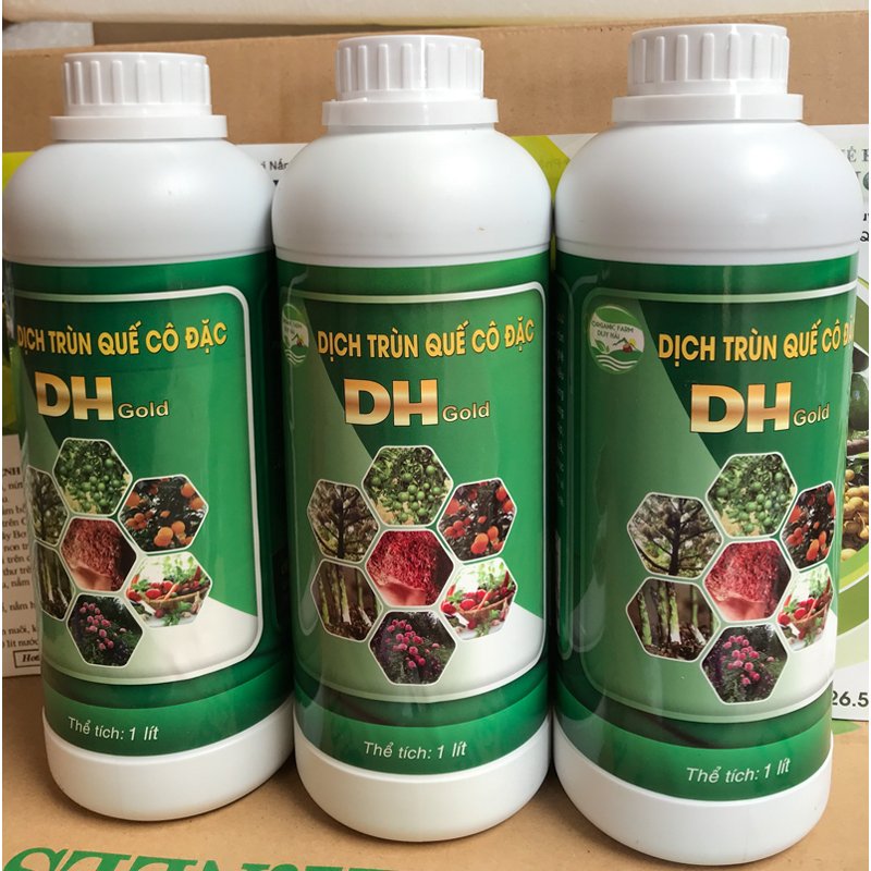 1 Lít - Dịch trùn quế chính hãng DHgold cô đặc, Đầy đủ đa,trung,vi lượng, đầy đủ chất cho cây -76129