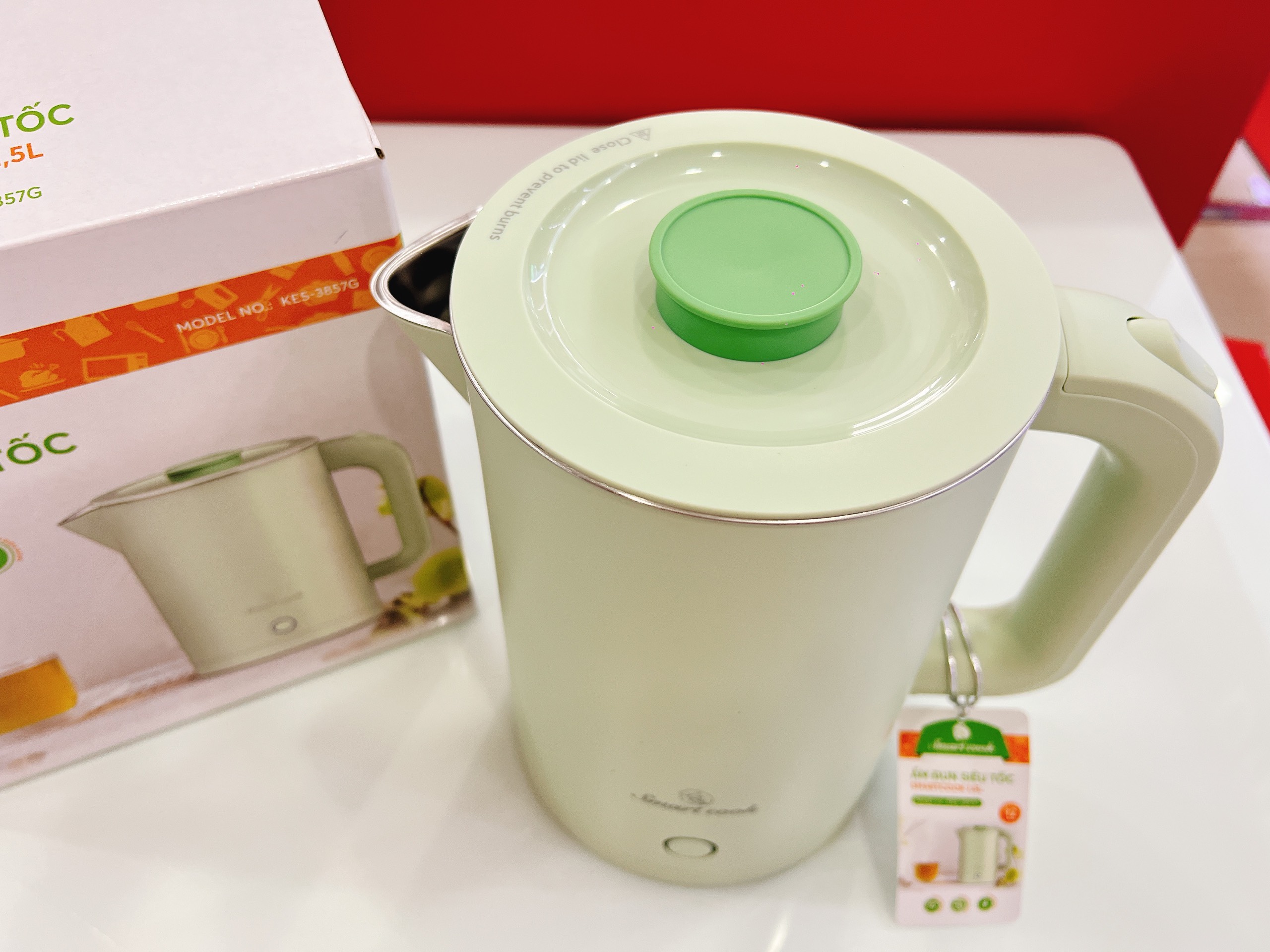 Ấm đun siêu tốc Smartcook 1.5L KES-3857G hàng chính hãng