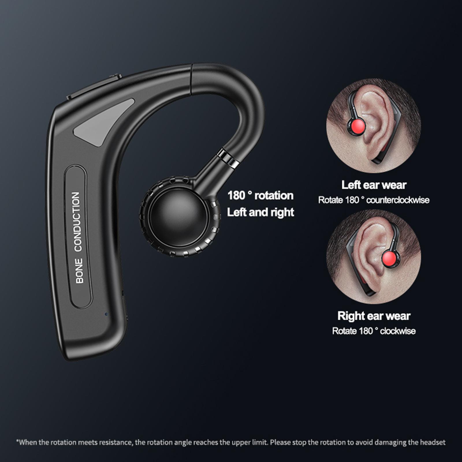 Bone Conduction Headphones for Cycling Sport Outdoor Indoor Black /Blue
