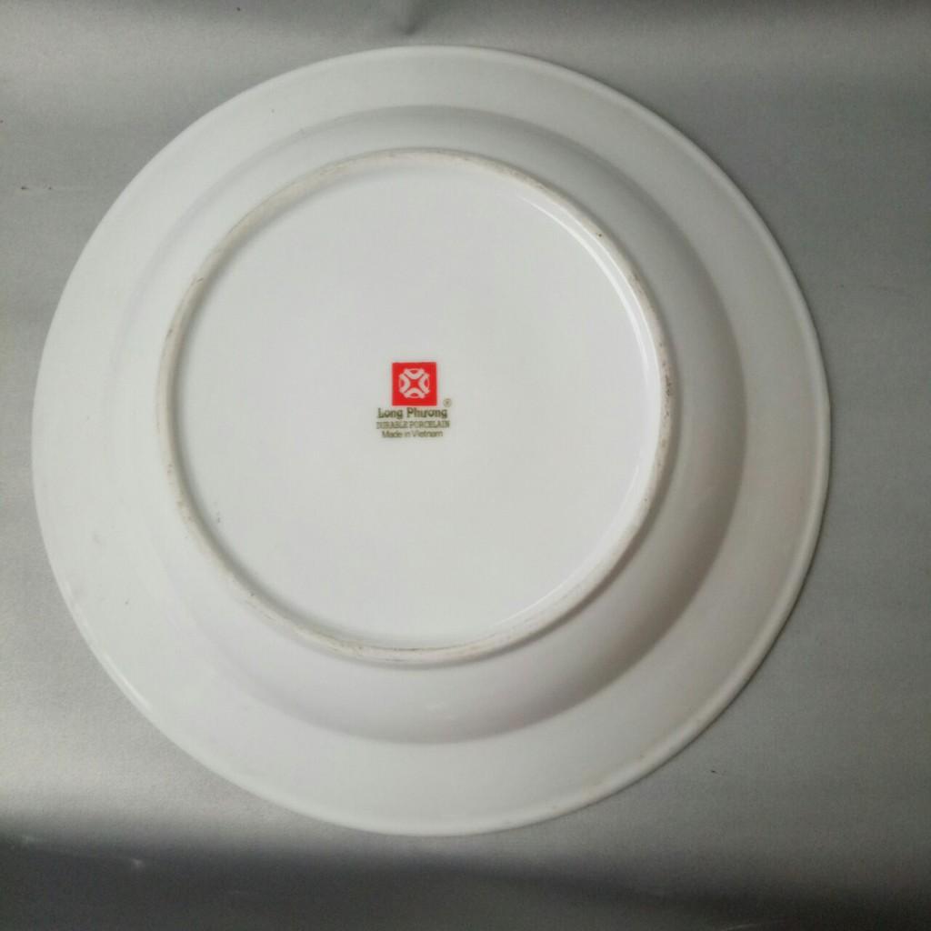 Đĩa sứ sâu lòng Viền Vàng cao cấp