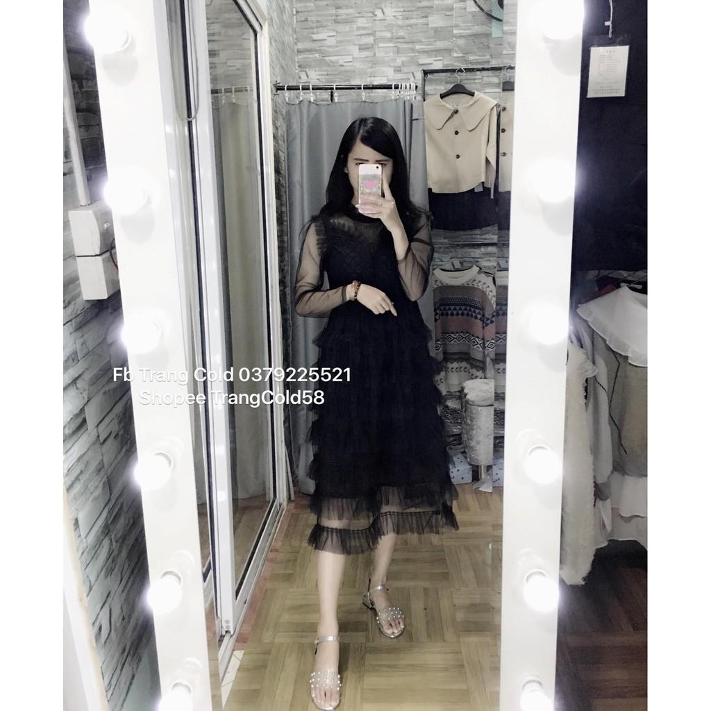 Váy ren đen sang chảnh