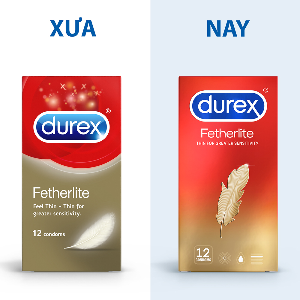BỘ 2 HỘP BAO CAO SU DUREX FETHERLITE