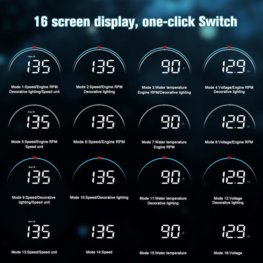 LED  Car HUD  Display  II   Screen