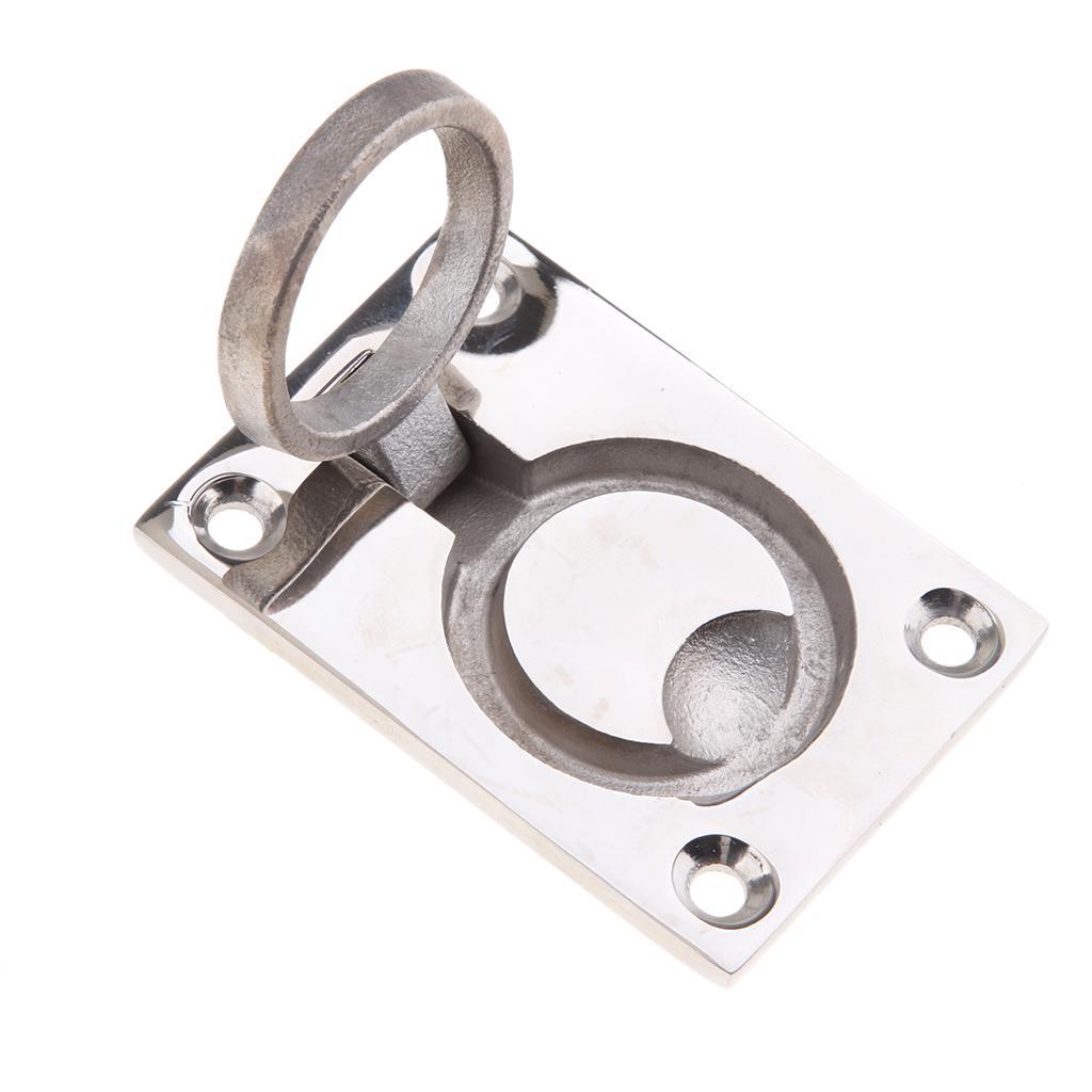 2pcs Stainless Steel  Pull Handle Boat Marine Round Locker