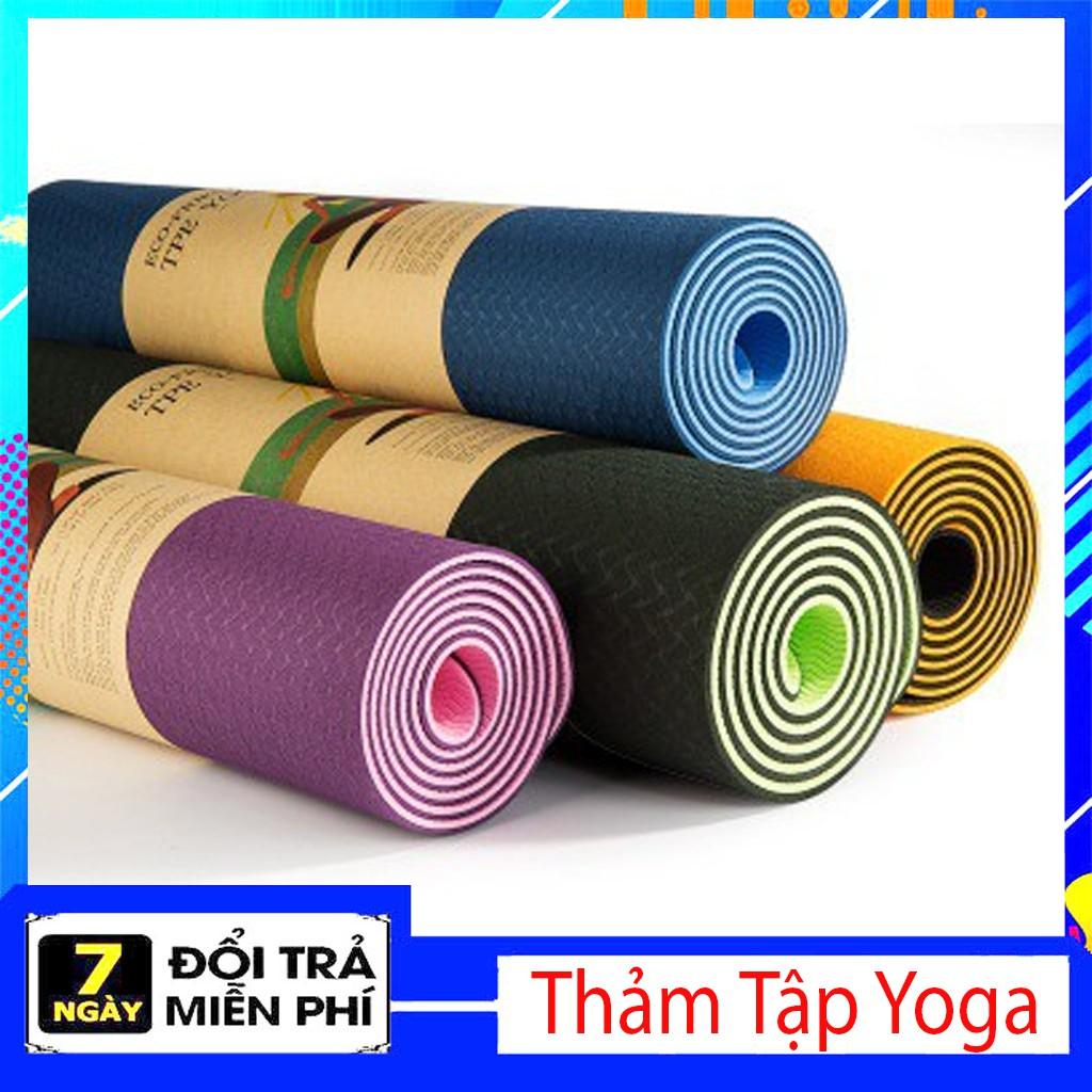 THẢM TẬP YOGA TPE CAO CẤP 2 LỚP 6MM