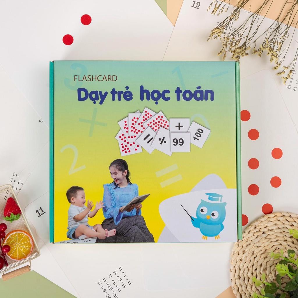 Flashcard - Thẻ học thông minh Dạy Trẻ Học Toán chuyên sâu(hộp 109 thẻ) Theo Phương Pháp Glenn Doman Hoa Kỳ