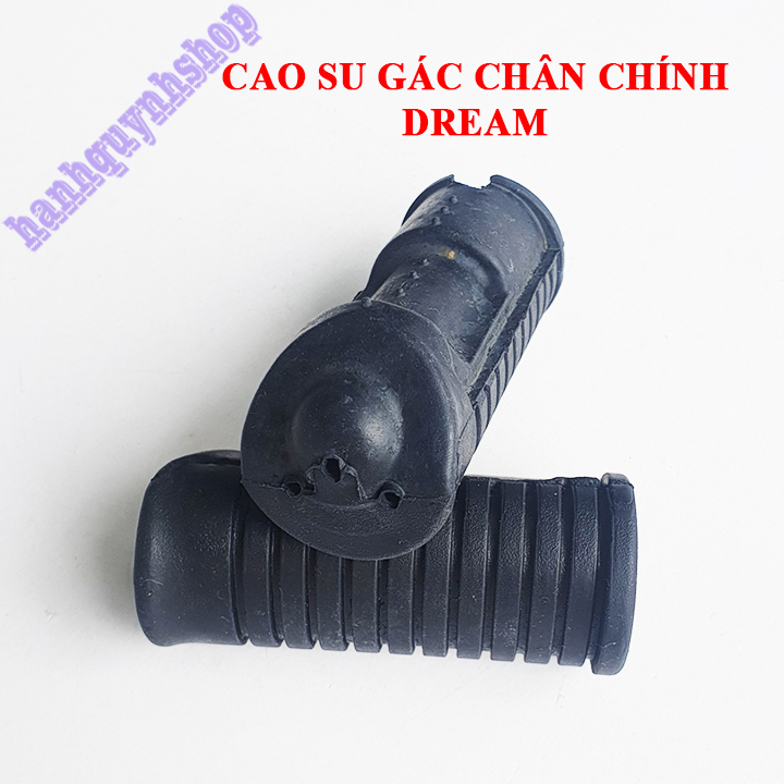 Bộ 2 cao su gác chân chính cho Dream loại đẹp màu đen