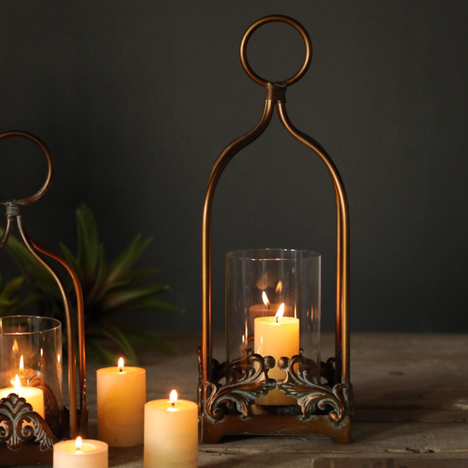 Retro Candle Holder Bird Cage Wedding New Year Party Ornament