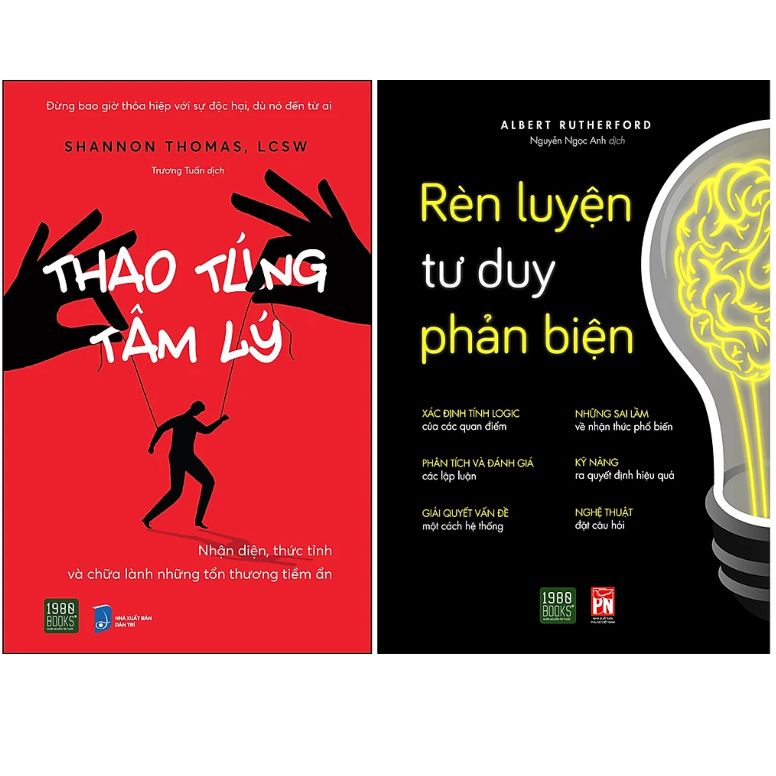 Combo 2Q: Rèn Luyện Tư Duy Phản Biện + Thao Túng Tâm Lý