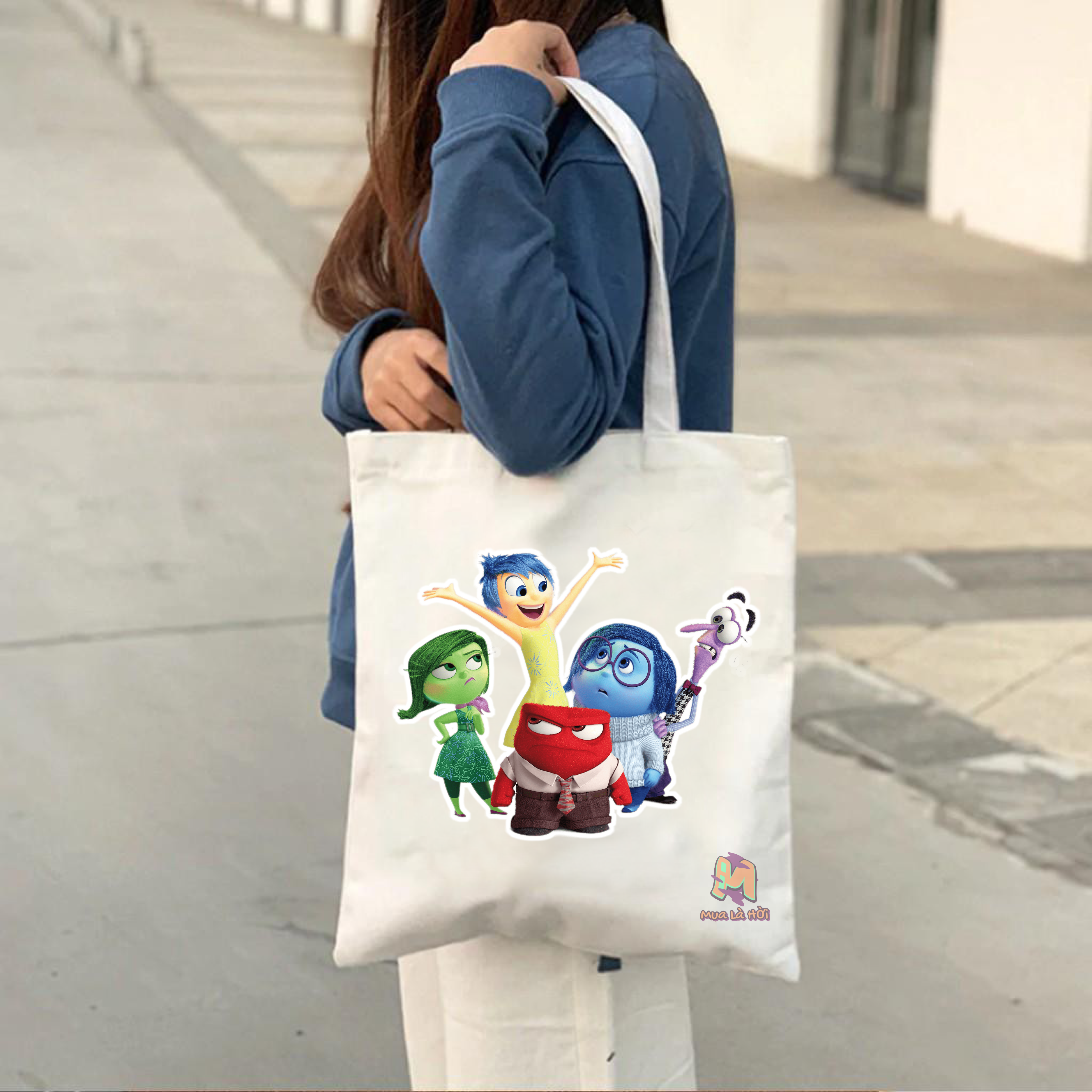 Túi Tote in hình chủ đề Những mảnh ghép cảm xúc (Inside Out)