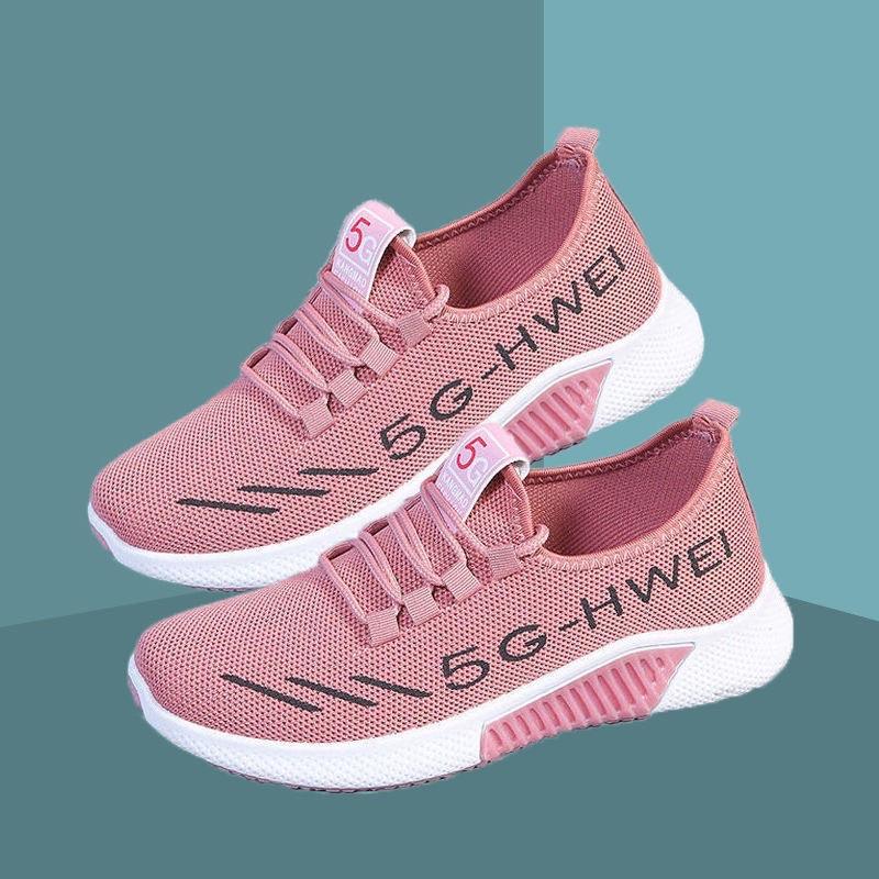 Giày thể thao vải nữ 5G hwei- giày sneaker hot trend 2022 hoạ tiết năng động khoẻ khoắn