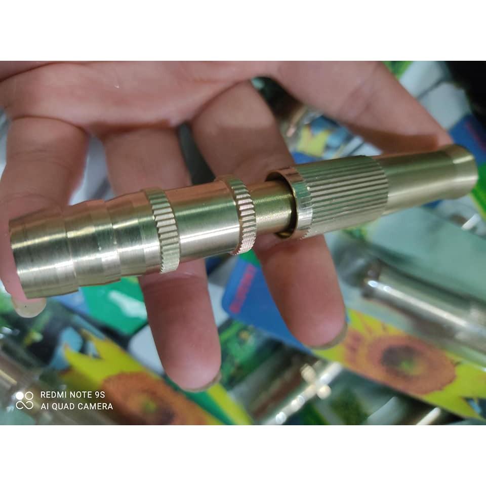 Đầu vòi xịt tăng áp mini Đầu vòi tăng áp đa năng bằng đồng tưới cây rửa xe cực mạnh