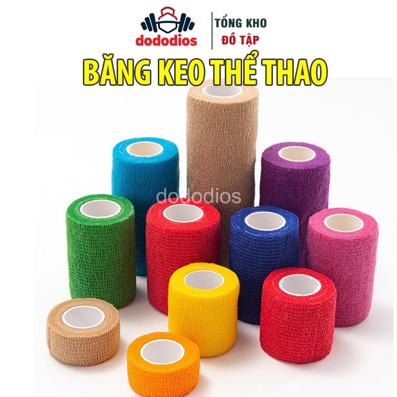 Băng Keo Thể Thao Tự Dính Đá Bóng Cuốn Cổ Chân Cổ Tay Cao Su Non Vải Chống Chấn Thương - Hàng chính dododios