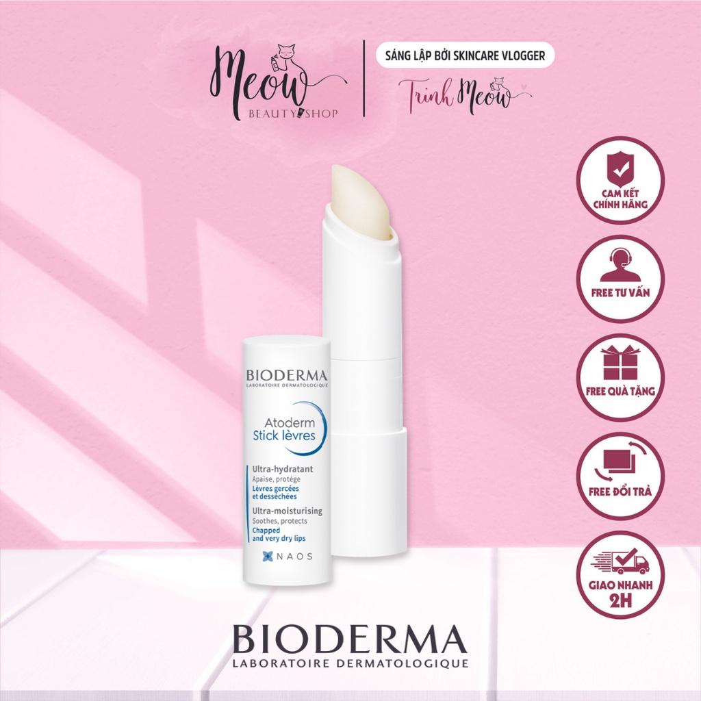 Sáp dưỡng môi khô nứt nẻ Bioderma Atoderm Stick Levres 4g- Meow Beauty Shop by Trinh Meow