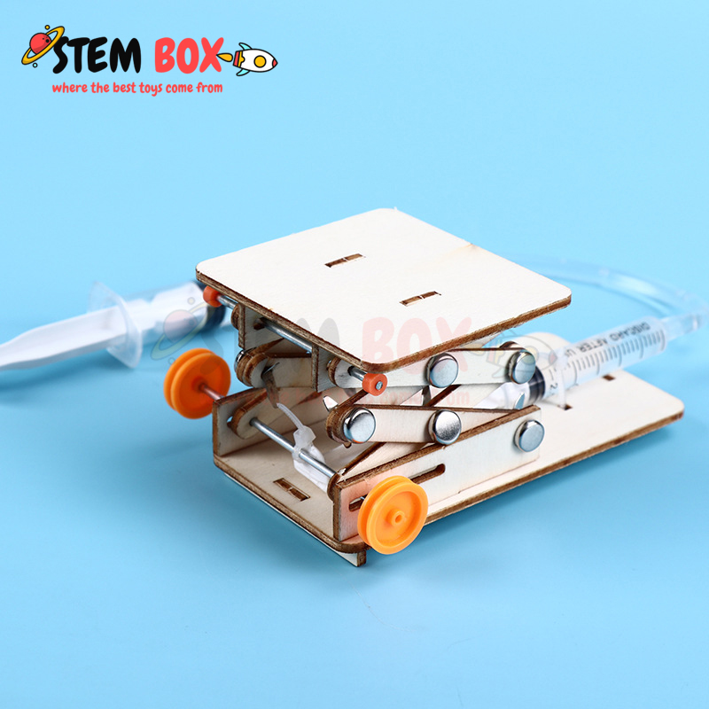 Đồ chơi STEM bộ lắp ghép xe nâng thủy lực - Trò chơi DIY STEM BOX