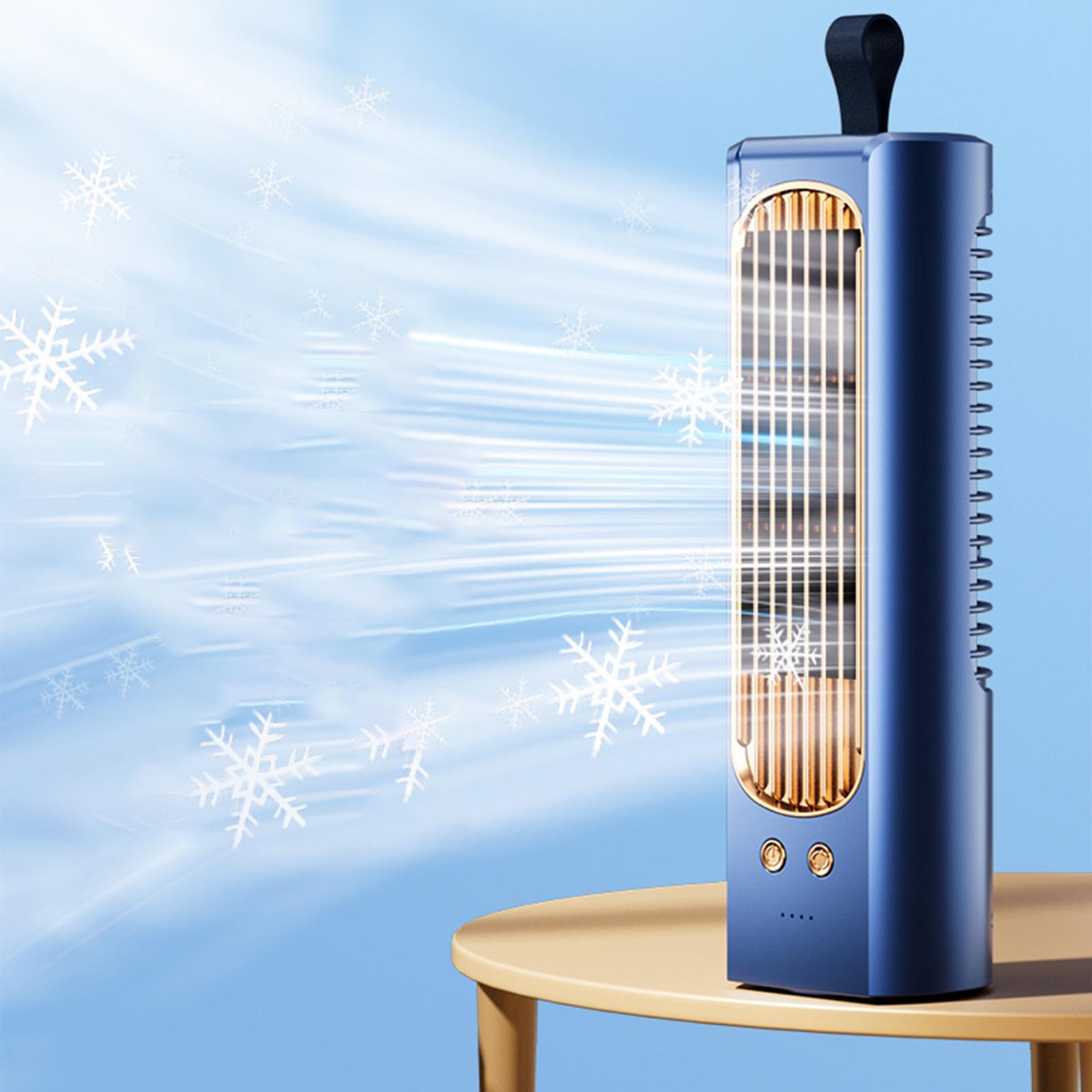 Desk Fan Personal Fan Portable Fan USB Rechargeable 3 Speeds Air Cooling Fan Bladeless Table Fan for Home Office Desktop
