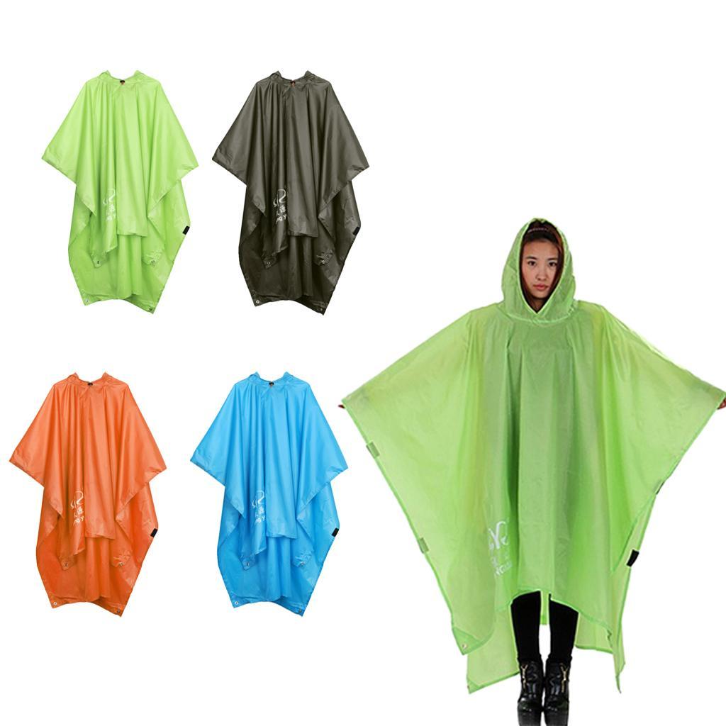 Multifunction Raincoat Poncho Cover Tent Hiking Rainwear