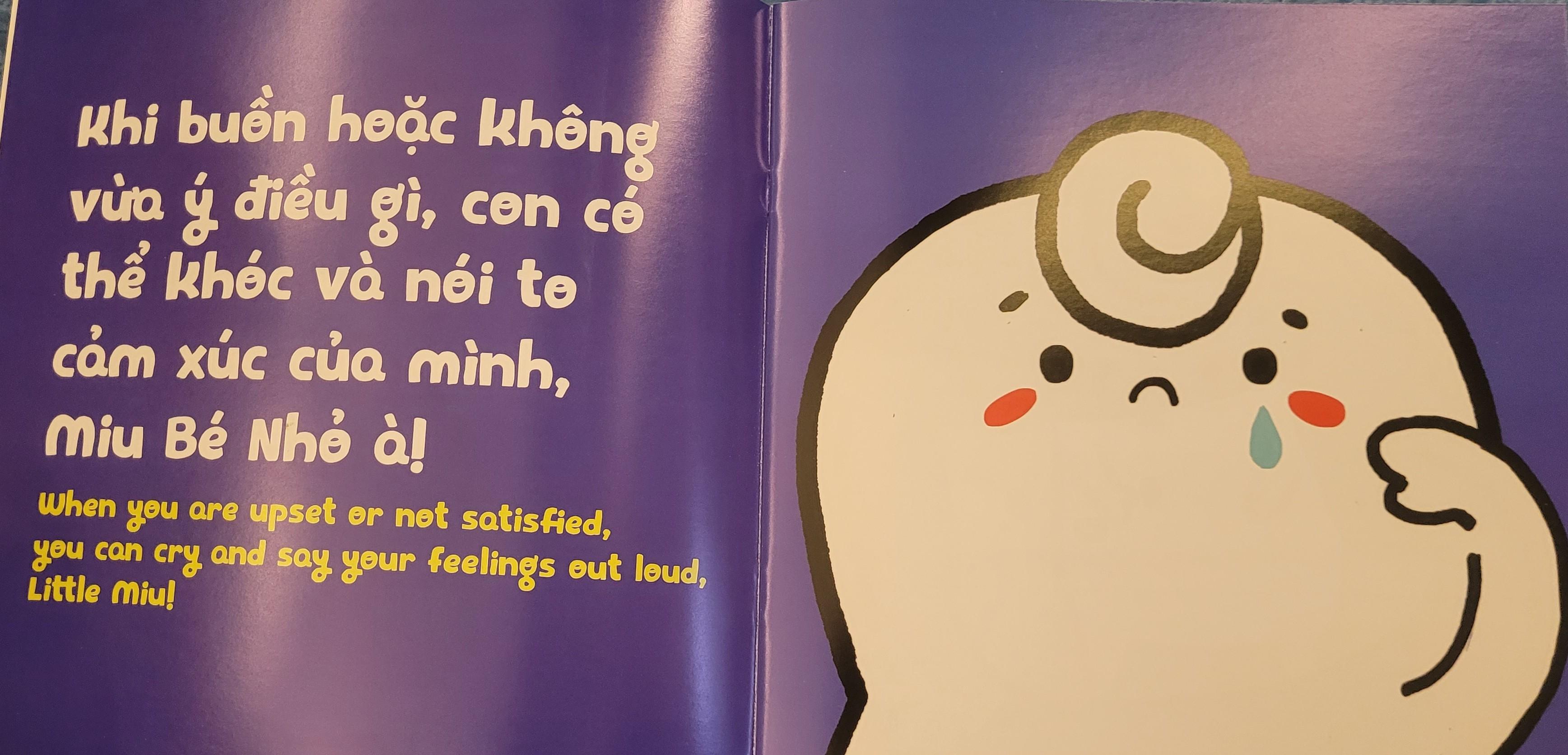 Sách Ehon Miu Bé Nhỏ Phần 1 Song Ngữ - Đừng Ăn Vạ Nhé