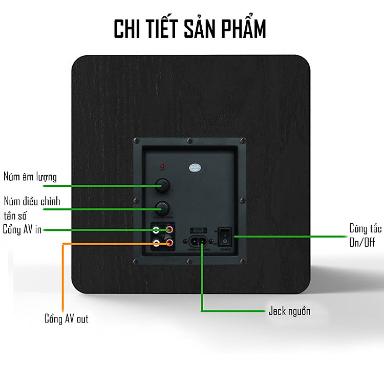 Loa Siêu Trầm Tích Hợp Amply Điện Subwoofer Công Suất Lớn 100W SU-650D