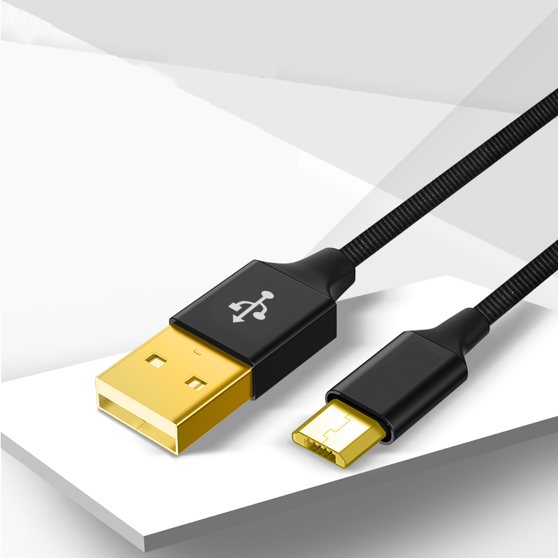 Dây cáp sạc android đầu nối usb mạ vàng sạc pin nhanh và ổn định hơn IL07 chính hãng