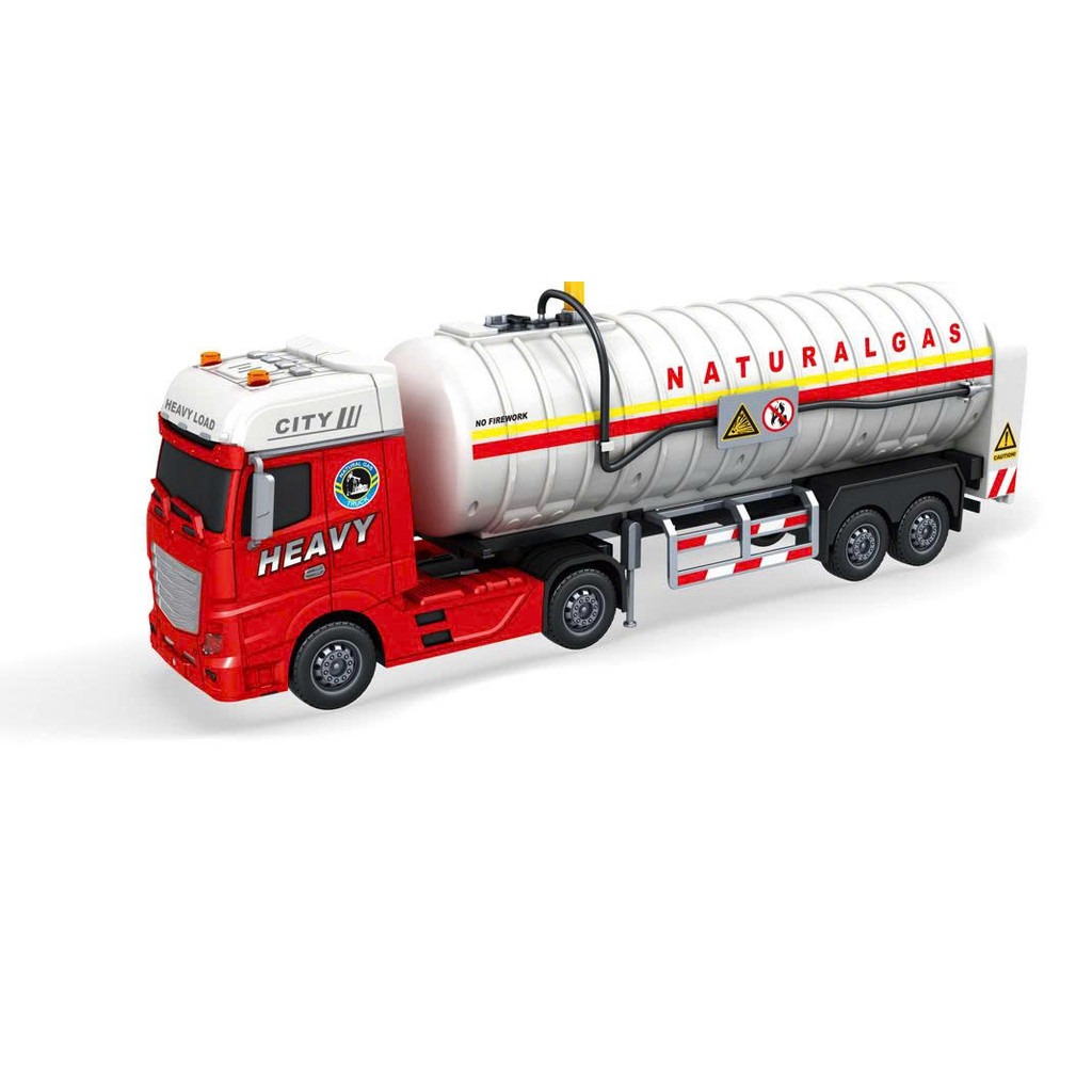 TOYSTAR - 666-73F Mô hình  xe vận chuyển khí đốt tỉ lệ 1:12 có đèn và âm thanh (KT 54x12x19cm)