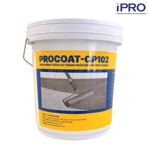 PROCOAT-CP102 (Bộ 11kg), Sơn Chống thấm hai thành phần gôc Polyme Xi măng