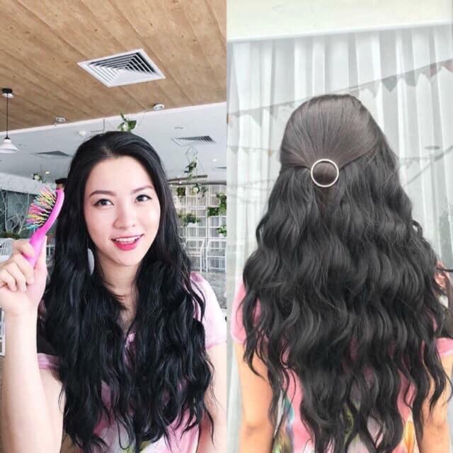 Tóc giả kẹp U V xoăn sóng nước
