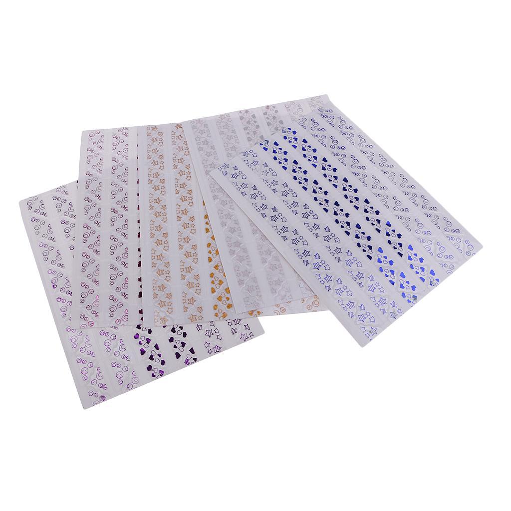 5 Sheets/Patterns Lots DIY Scrapbooking Gilding Photo Album Frame Corner Stickers Picture Corner fixed Photo Decoration Stickers