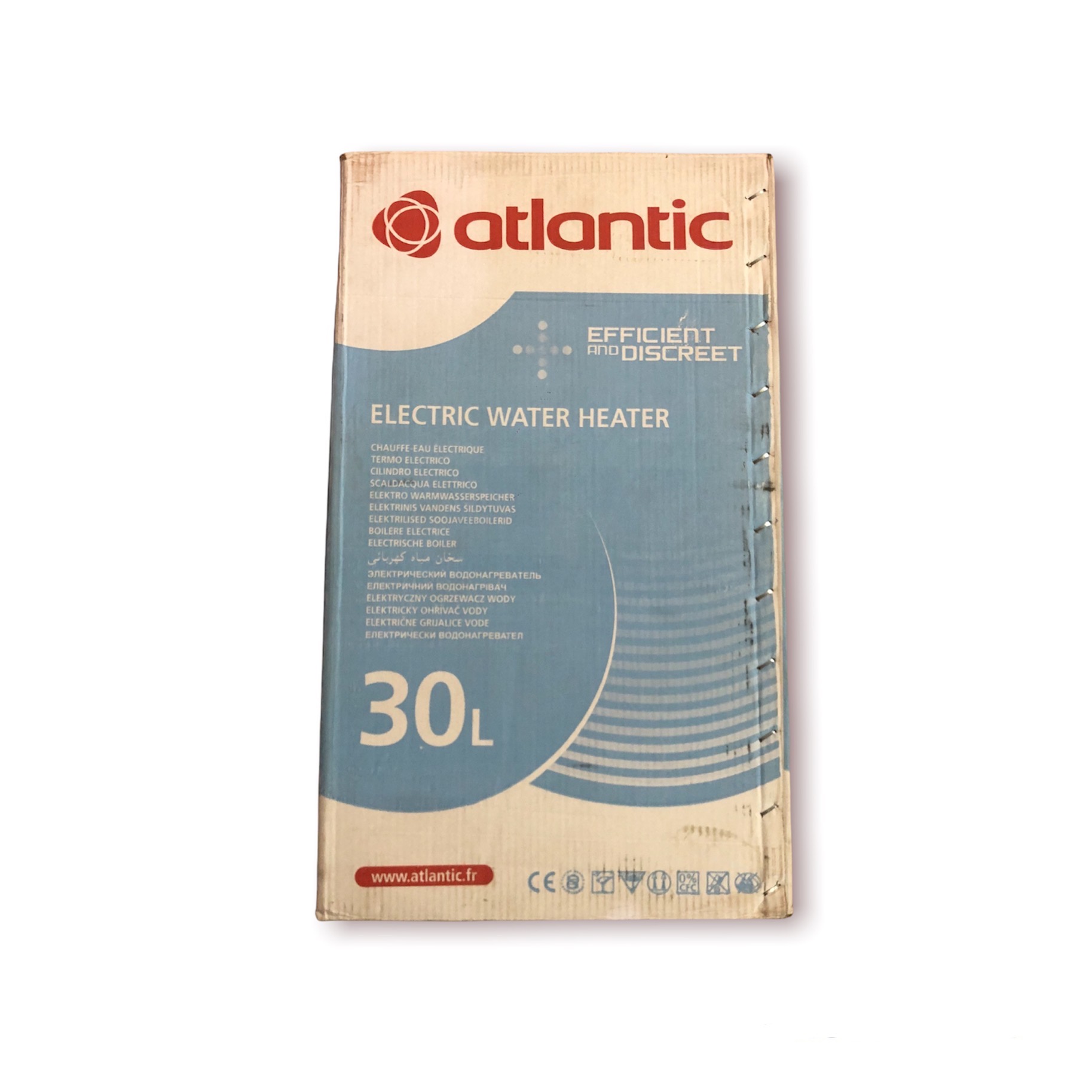 Bình nước nóng gián tiếp Atlantic 30 lít 2000W PC HM 30(Bình đứng) - Hàng chính hãng