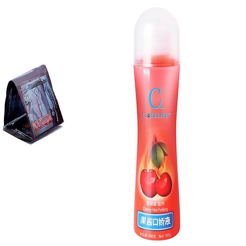 Gel bôi trơn trái cây + bao cao su power men
