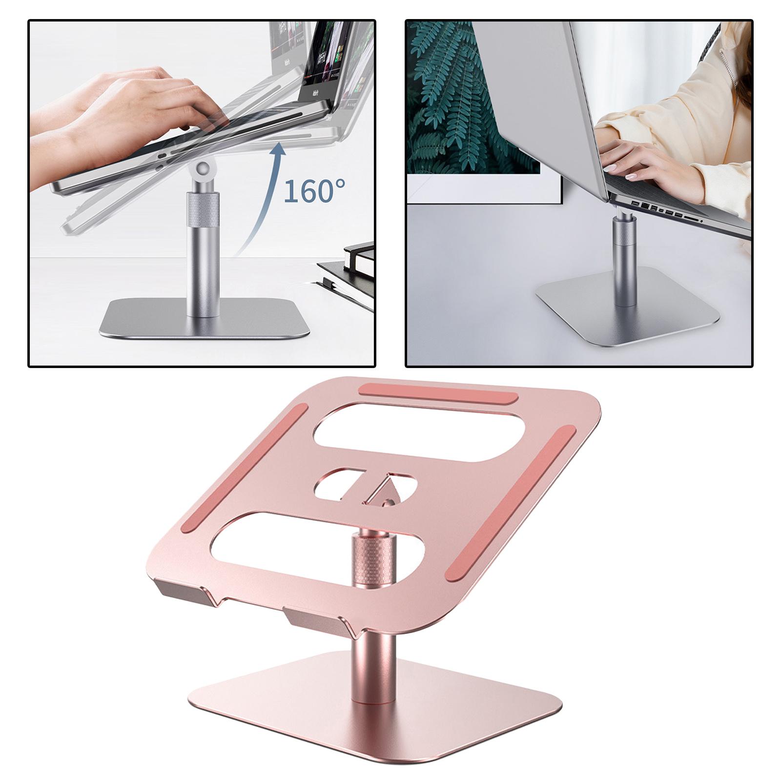 Adjustable Laptop Stand Bracket Tablet Holder with Slide-Proof Silicone Pad for Home Office Desktop