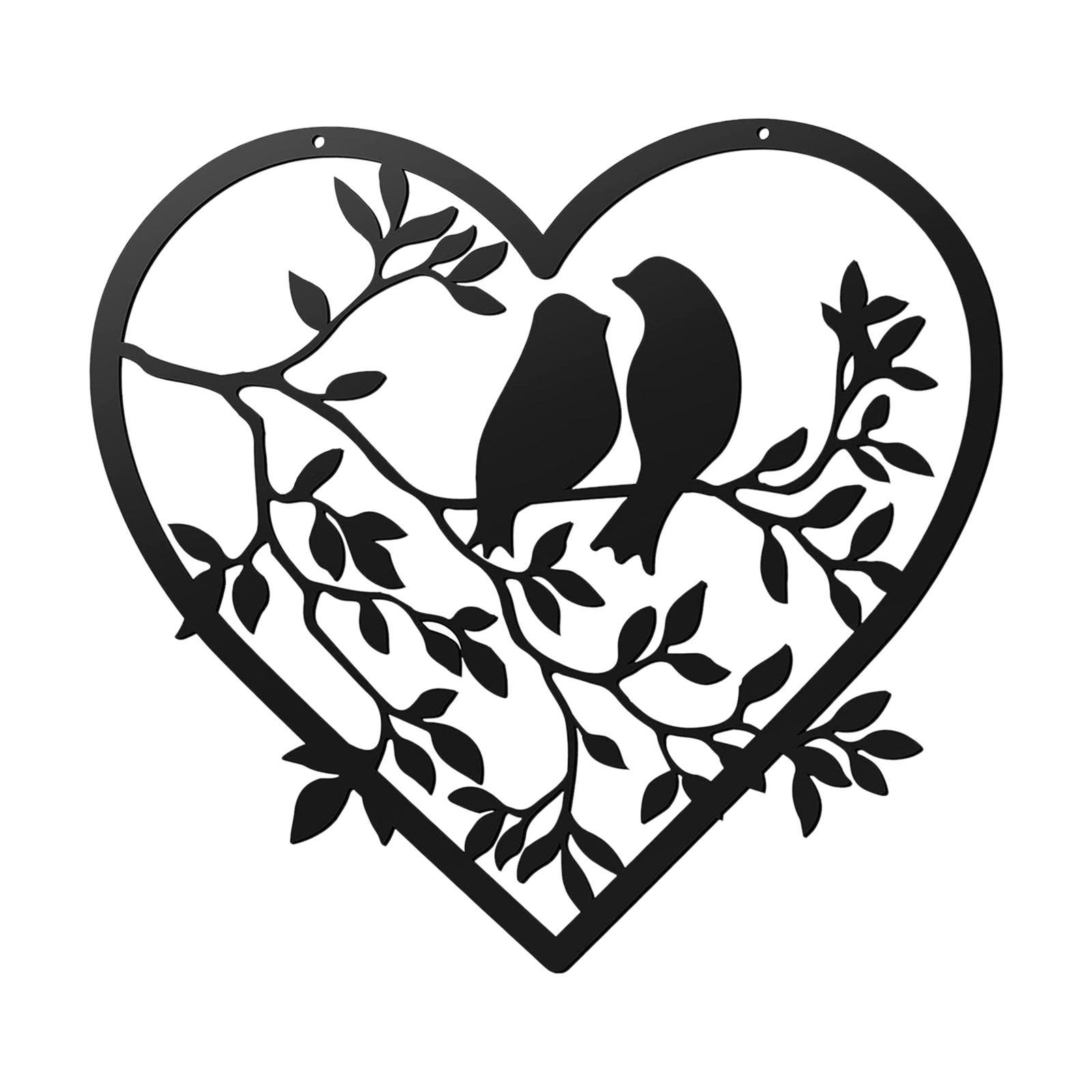 Decorative Metal Wall Art, Hollow    Wall Silhouette for Bedroom Restaurant Housewarming Office Gift