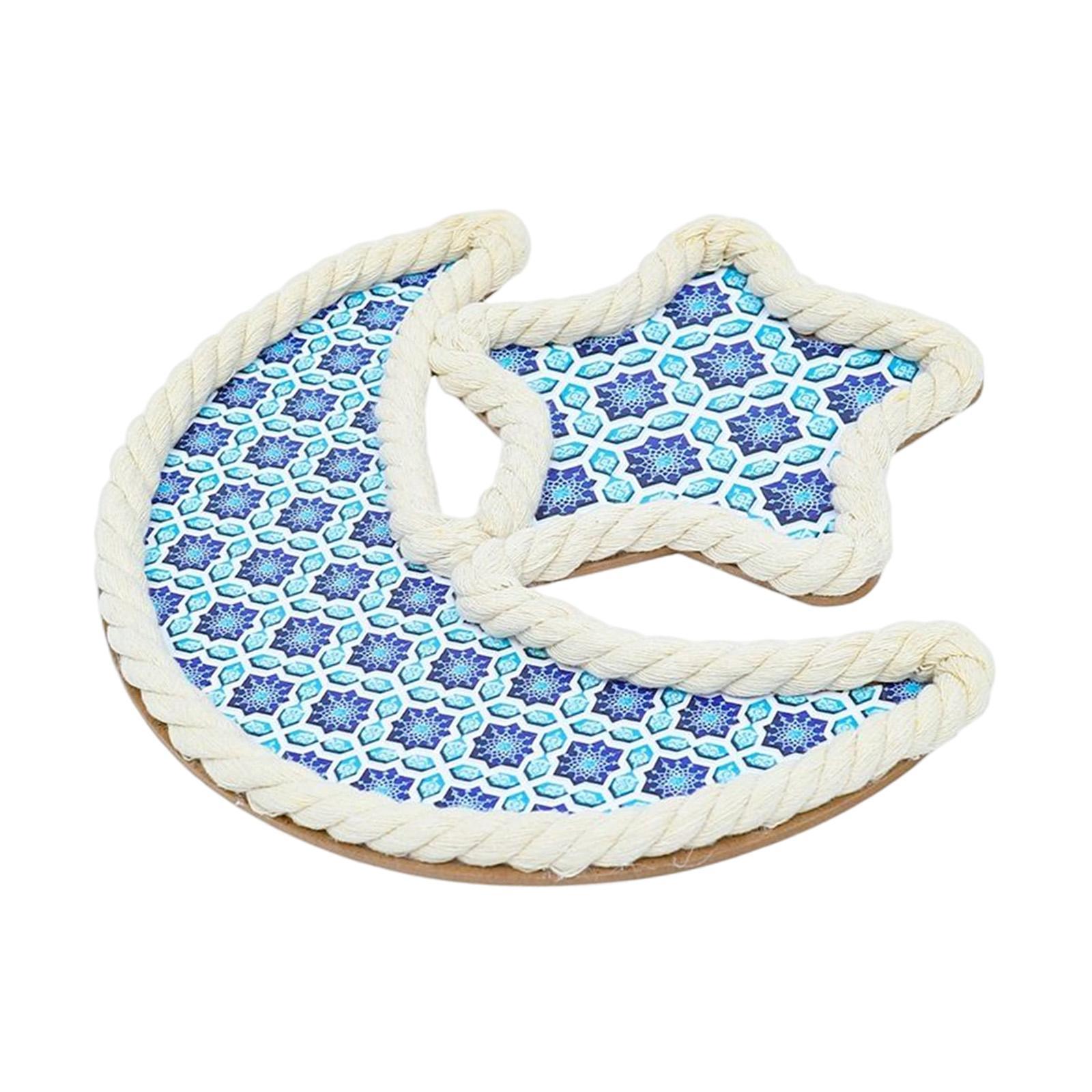 Eid Moon Star Dinner Plate Tray Table Decorations for Style A